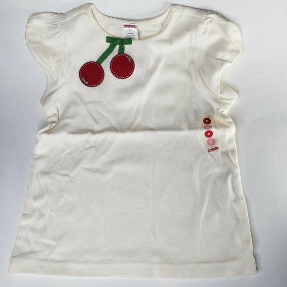 VIntage Gymboree Cherry Pie Tshirt Top Girls Size 6 NWT - Picture 2 of 5